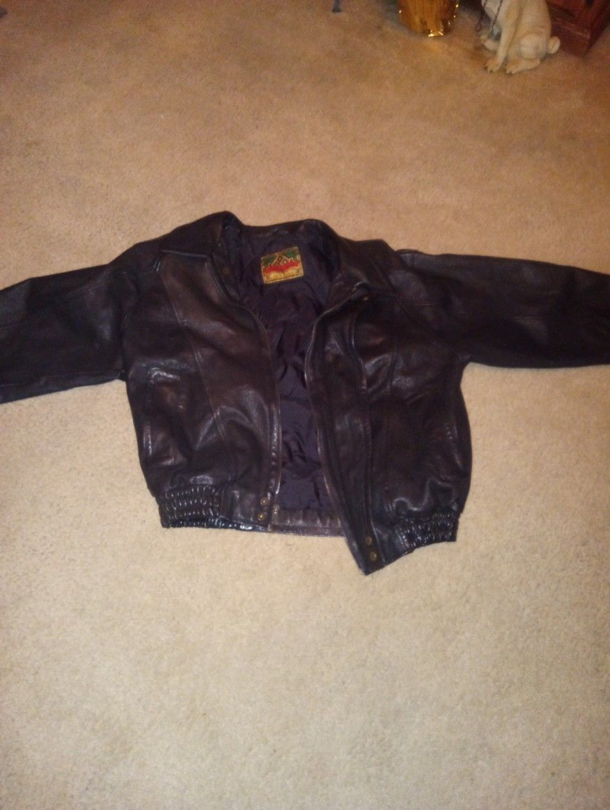 80's 90's Black Leather