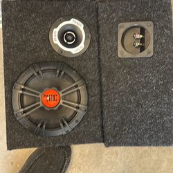 Tweeters And 6.5 Box. No 6.5 Speakers