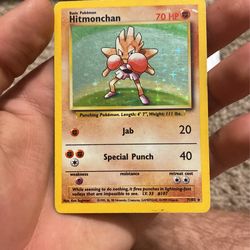 Hitmonchan Pokémon Card