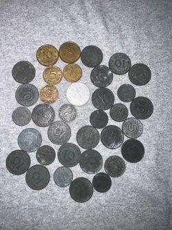 Old Germany coins WW 2 (35 pieces)