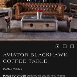 Excellent Condition Aviator Blackhawk Coffee Table