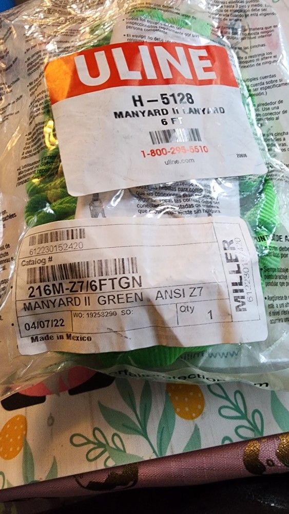Lanyard For Heavy Equipment/construction  Brand New 