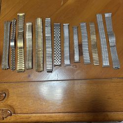 Lot of 13 Watch Used Bracelets All In Fair Condition 