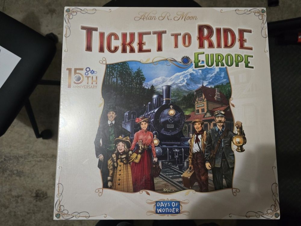 Ticket To Ride Europe- 15th Anniversary Edition - New