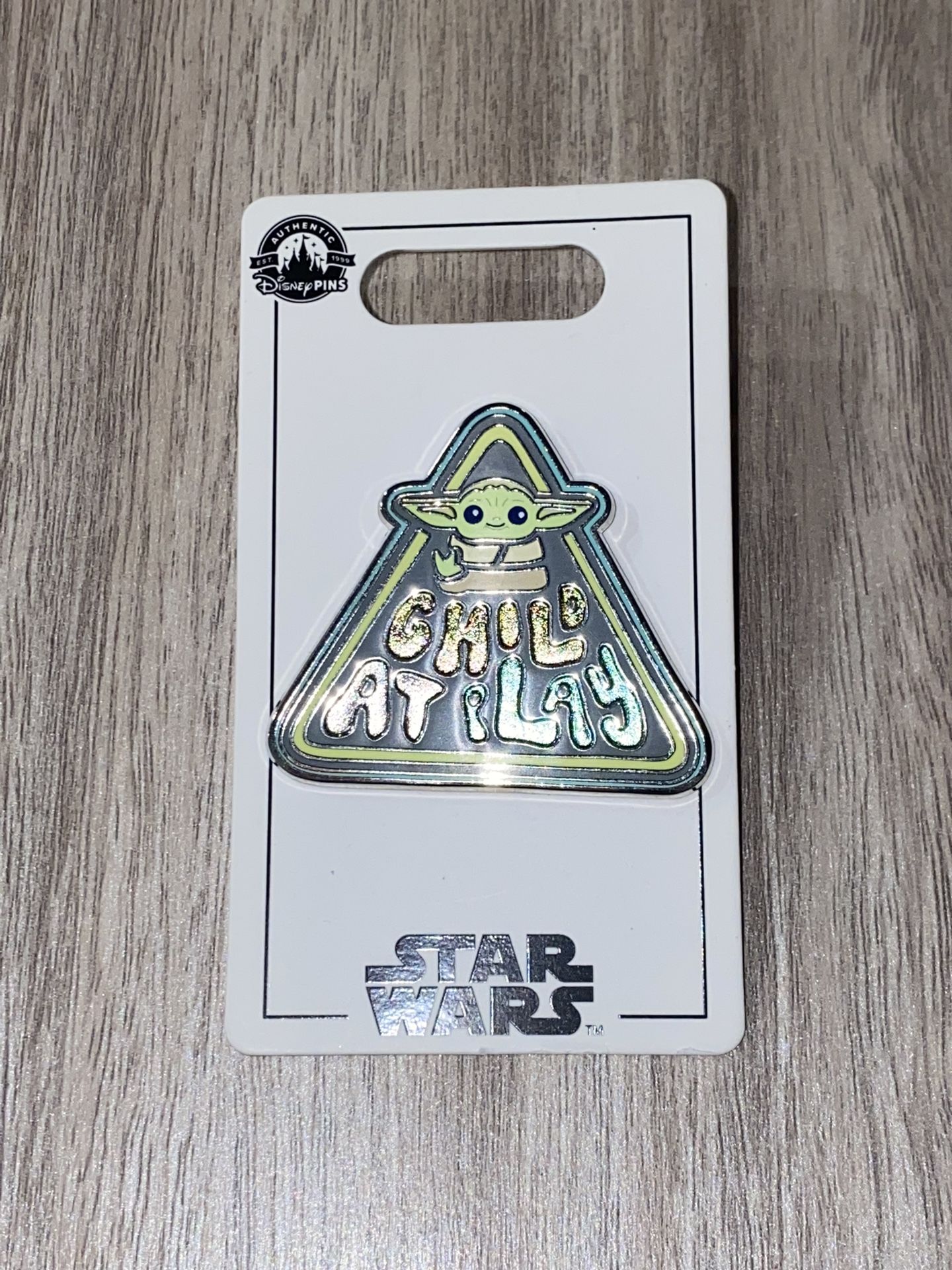 New Disney Pin Baby Yoda Star Wars Child At Play Disneyland