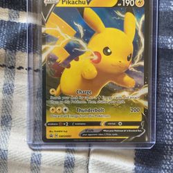 Pikachu V Card 