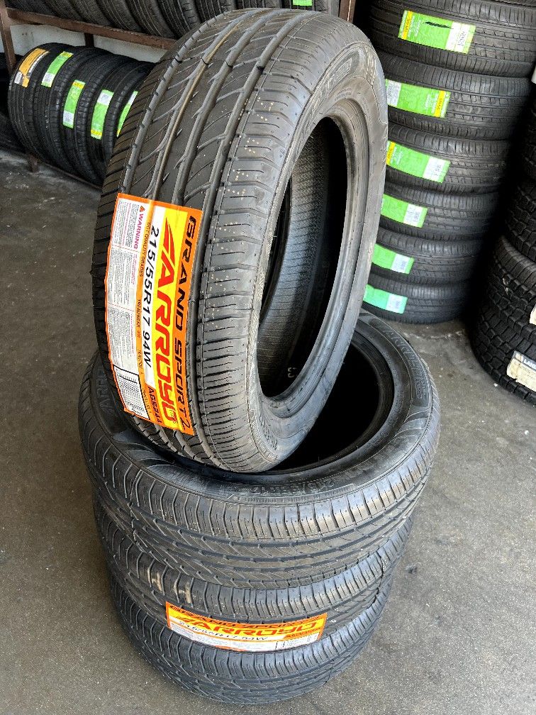 215/55/17 New Tires Set Of 4 Tires Arroyo Installed And Balanced Set De 4 Llantas Nuevas Instaladas Y Balanceadas