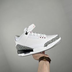 Jordan 3 Free Throw Line White Cement 23