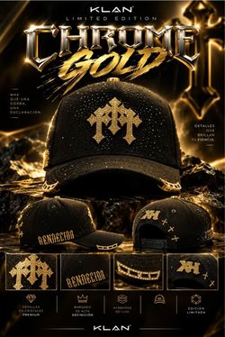 CHROME BENDECIDO GOLD HAT