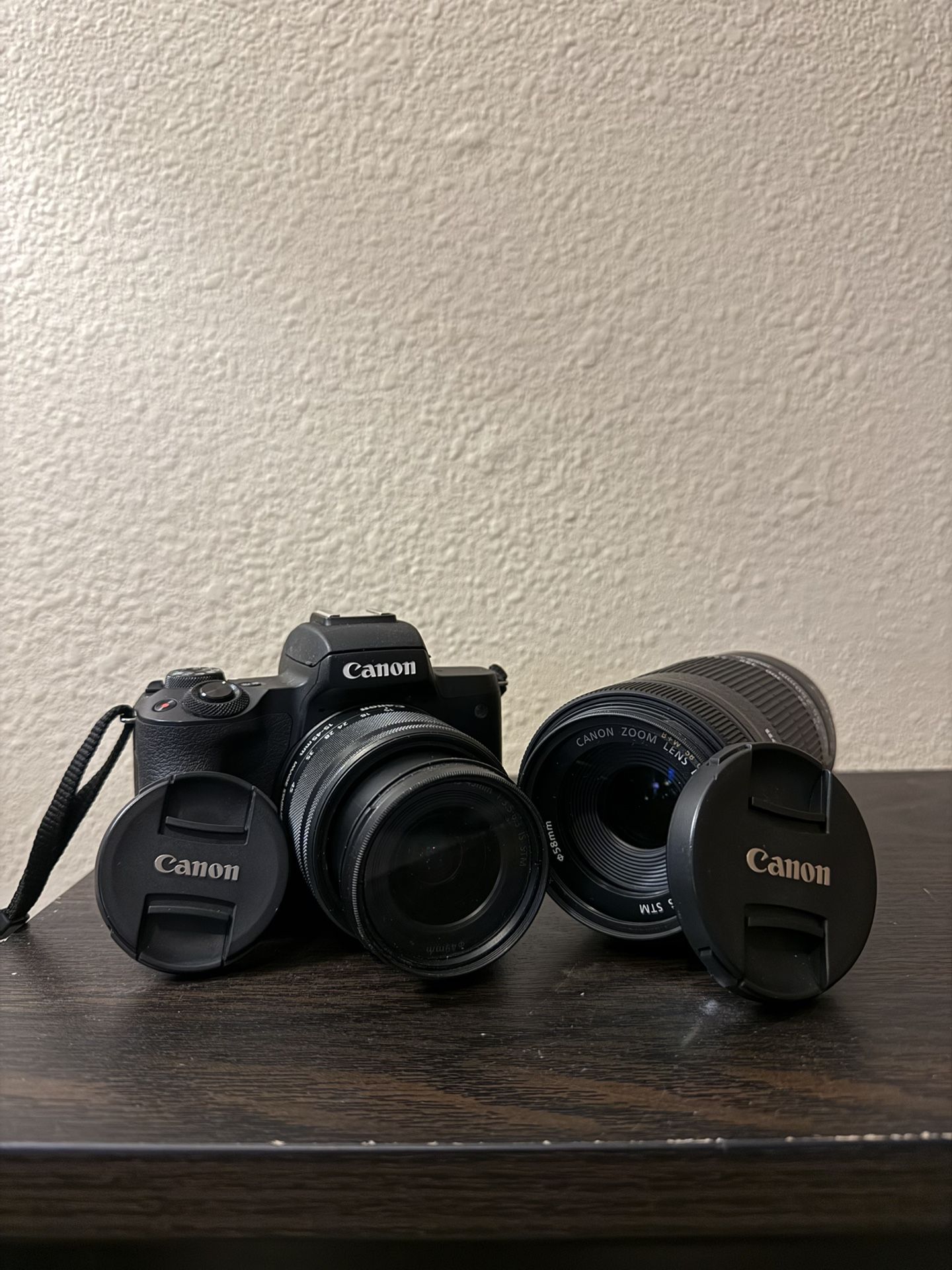 Canon M50 Mirrorless Camera with 55-250mm telescopic lense