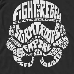 Mens 2X 2XL XXL XX Star Wars Verbiage Trooper