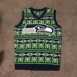 Seattle Seahawks Ugly Sweater Vest