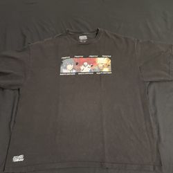 Primitive Naruto Shirt Black Size XXL