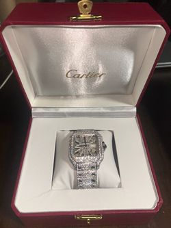 Full Bussdown Cartier Santos Skeleton