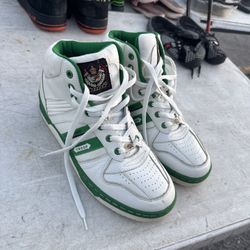 Men's Troop Ice Lamb White | Green | High-Top Sneakers Size 10.5
