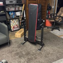 Red/Black Weight bench