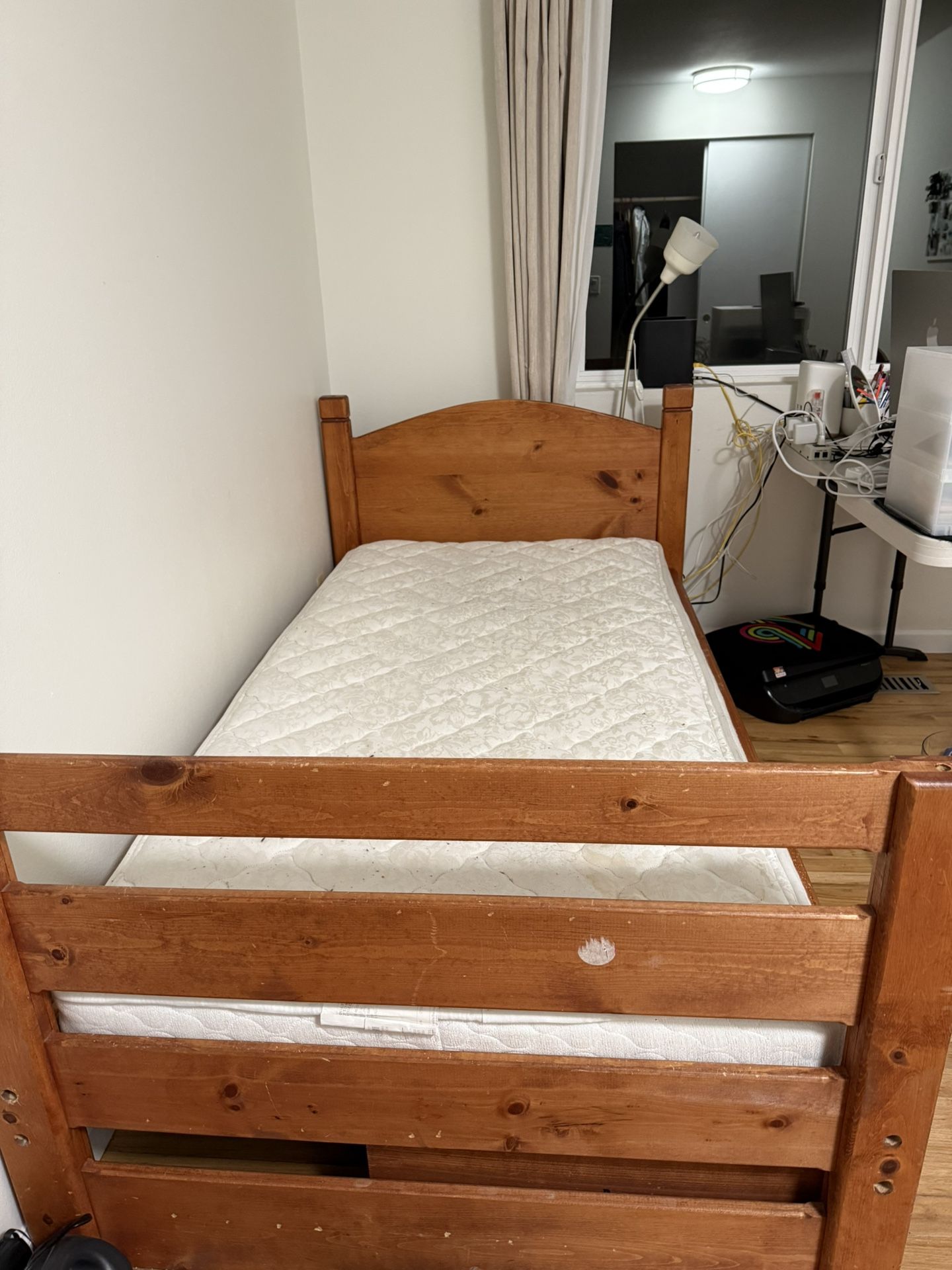 Wooden Twin Bed FREE