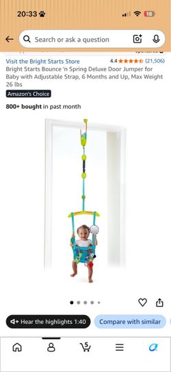 Johnny jumper for door frame