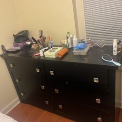 6 Drawer Chest Plus Two Side Tables With Drawers 