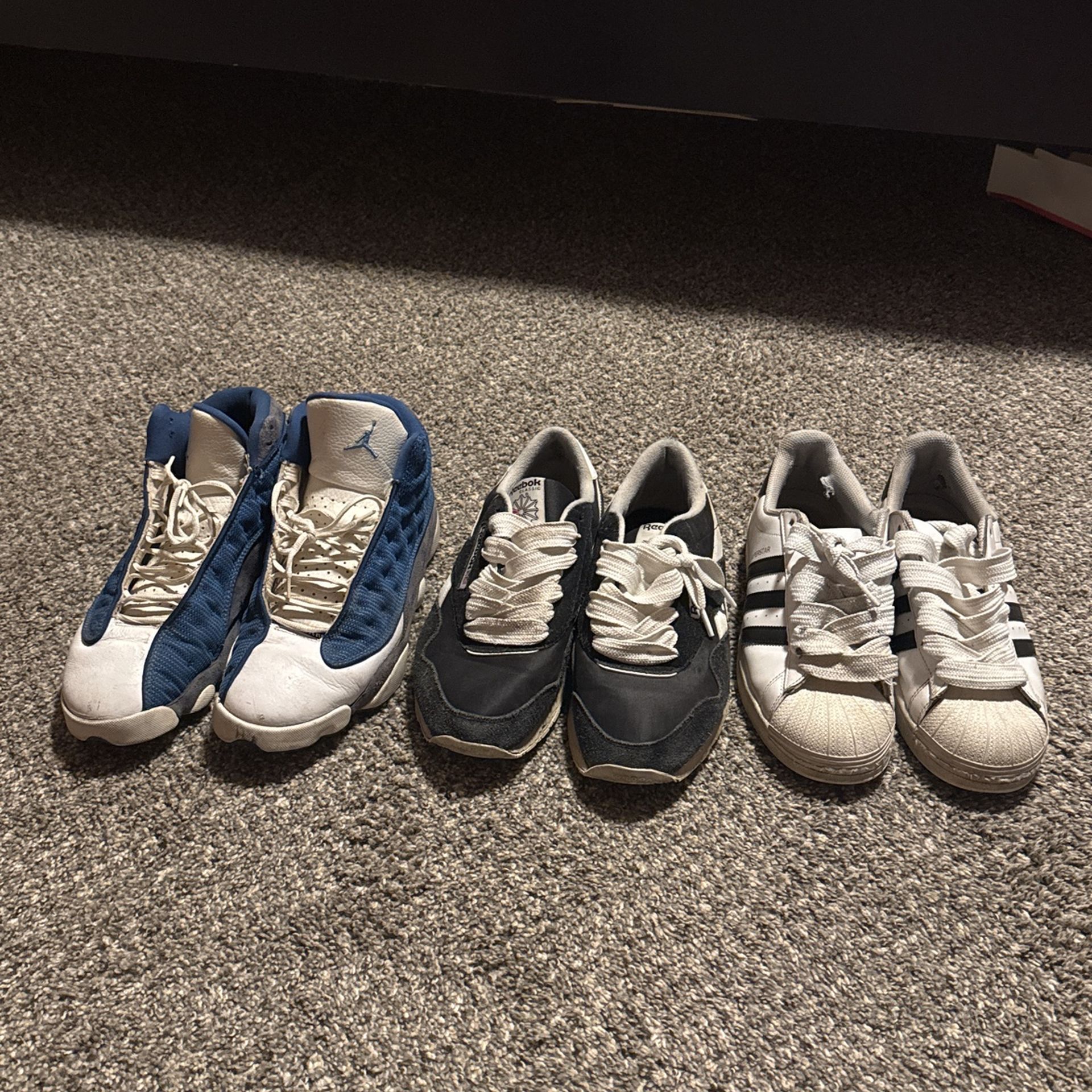 Used Jordan 13 Reebok Adidas’s