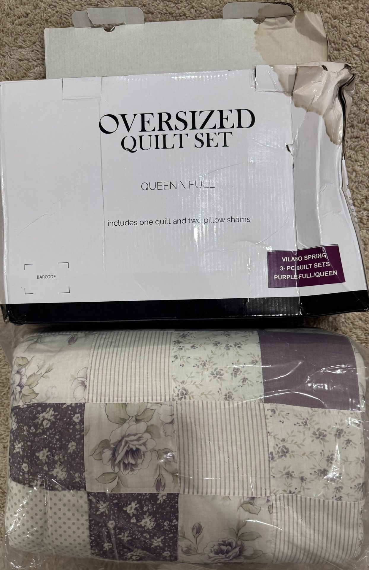 Southshore Fine Living, Inc. Oversized Quilt Bedding Set Queen, Soft Coverlet Full Size, Lightweight