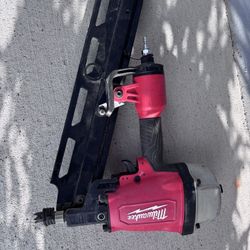 Milwaukee Nail Gun 21 Degrees 