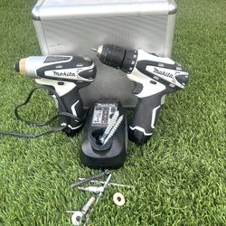 Makita 18V Cordless Drill & Impact Driver Combo Kit – Charger, Battery & Case Included