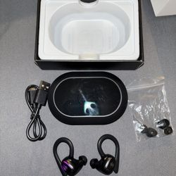 Black Wireless Bluetooth Earbuds