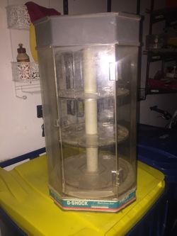 Vintage G Shock spinning display case.