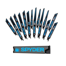 SPYDER 200308 Black Series Bi Metal Reciprocating Blade 14PC With Case