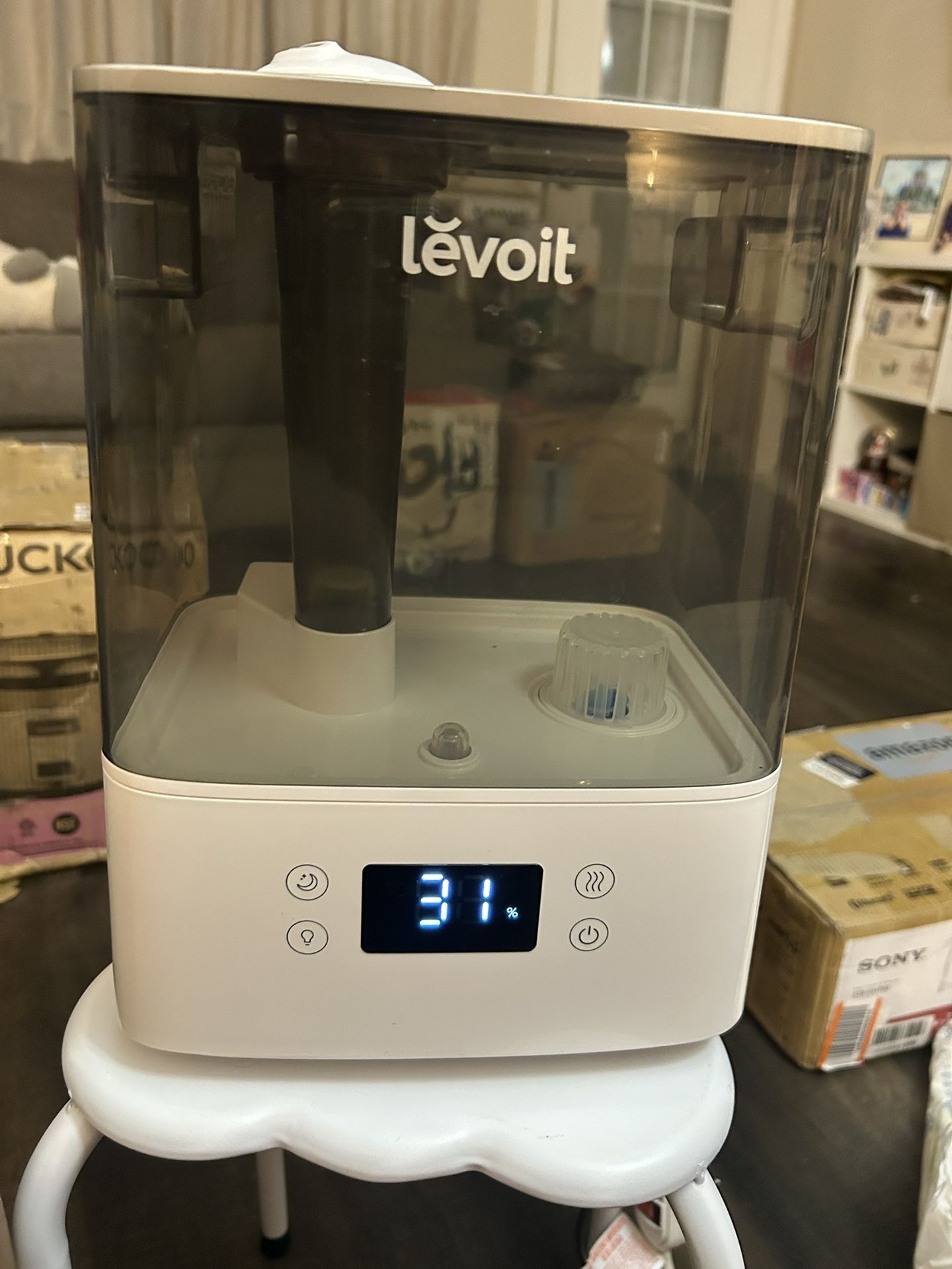 LEVOIT Smart Humidifiers for Bedroom Large Room Home,(6L) Cool Mist Top Fill Essential Oil Diffuser for Baby & Plants,Smart App