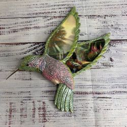 Thomas Kinkade Wall Decor Garden of Grace Hummingbird Beauty in Flight 2005