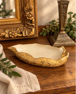 24k gold candy dish