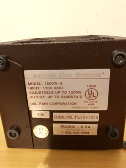 VINTAGE 1989 PELONIS DISC FURNACE ORIGINAL SPACE HEATER for Sale in East  Stroudsburg, PA - OfferUp