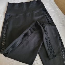 Bombshell Sportswear Black Fishnet Leggings XS