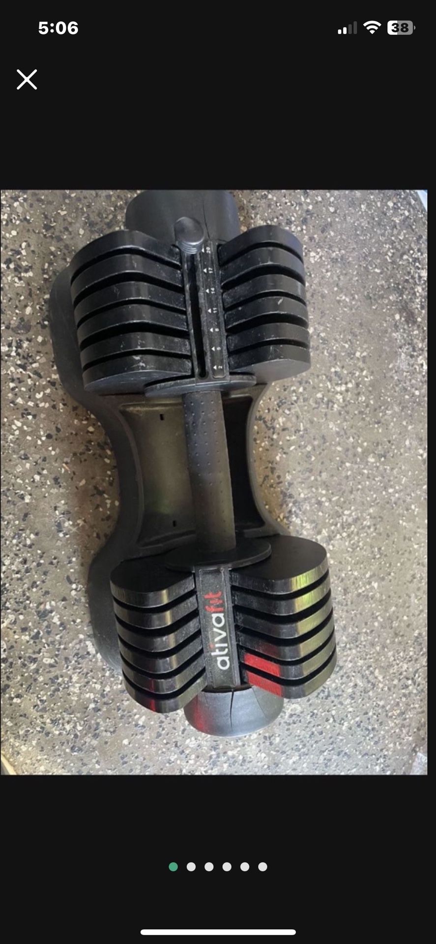 ATIVAFIT Adjustable Dumbbell Set 44LBS Pair