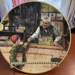 Vintage Norman Rockwell Collector Plate by Knowles "Back to School 1990"  Limited Edition