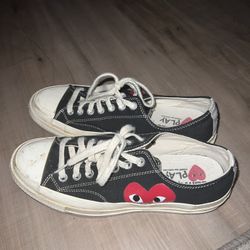 CDG Low Converse Black