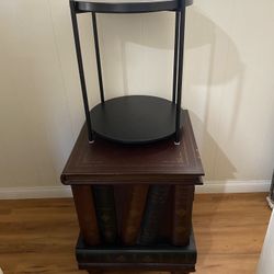 Bible Table Cabinet /round Shelf