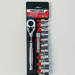 Maxpower 12pcs 3/8" Dr. Sae Socket Wrench Set