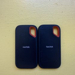 (2x) SanDisk Extreme Portable SSD 2TB - 1050MB/S - USB - C - Rugged & Waterproof
