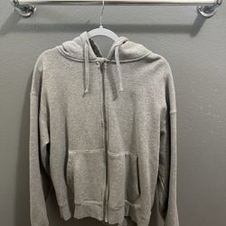 Grey Zip Up Hoodie 