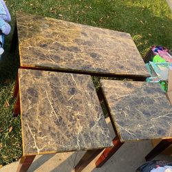 Coffee Table And 2 End Tables