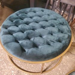 New Modern Oversized Green Ottoman Coffee Tables