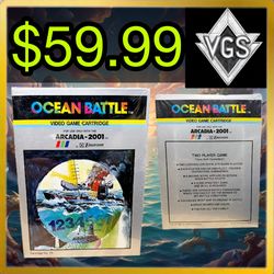 *NEW* Ocean Battle Arcadia-2001 Video Game Cartridge 1982