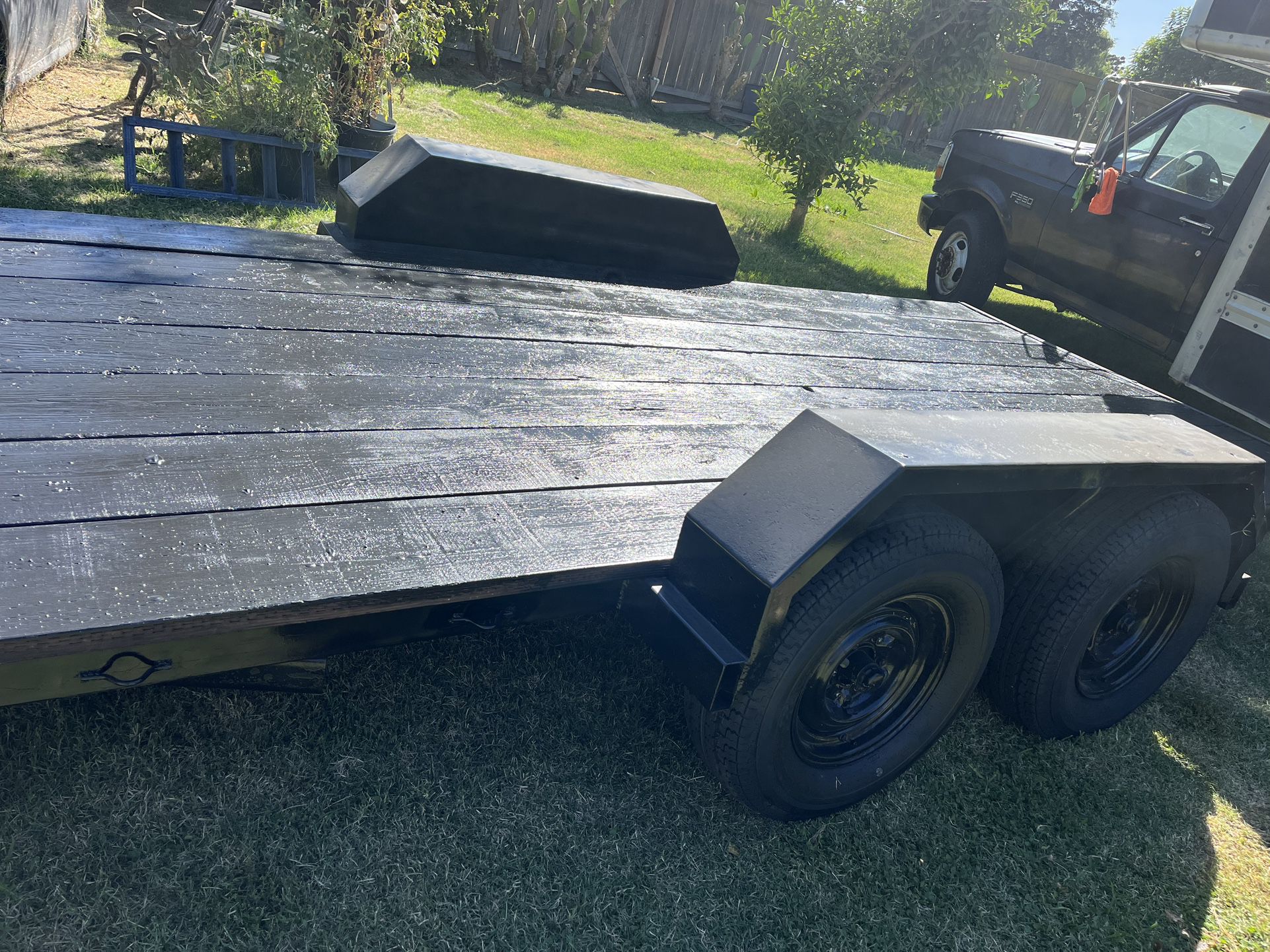 Car Trailer 16 1/2 Foot 83 inches wide  with ramps 
