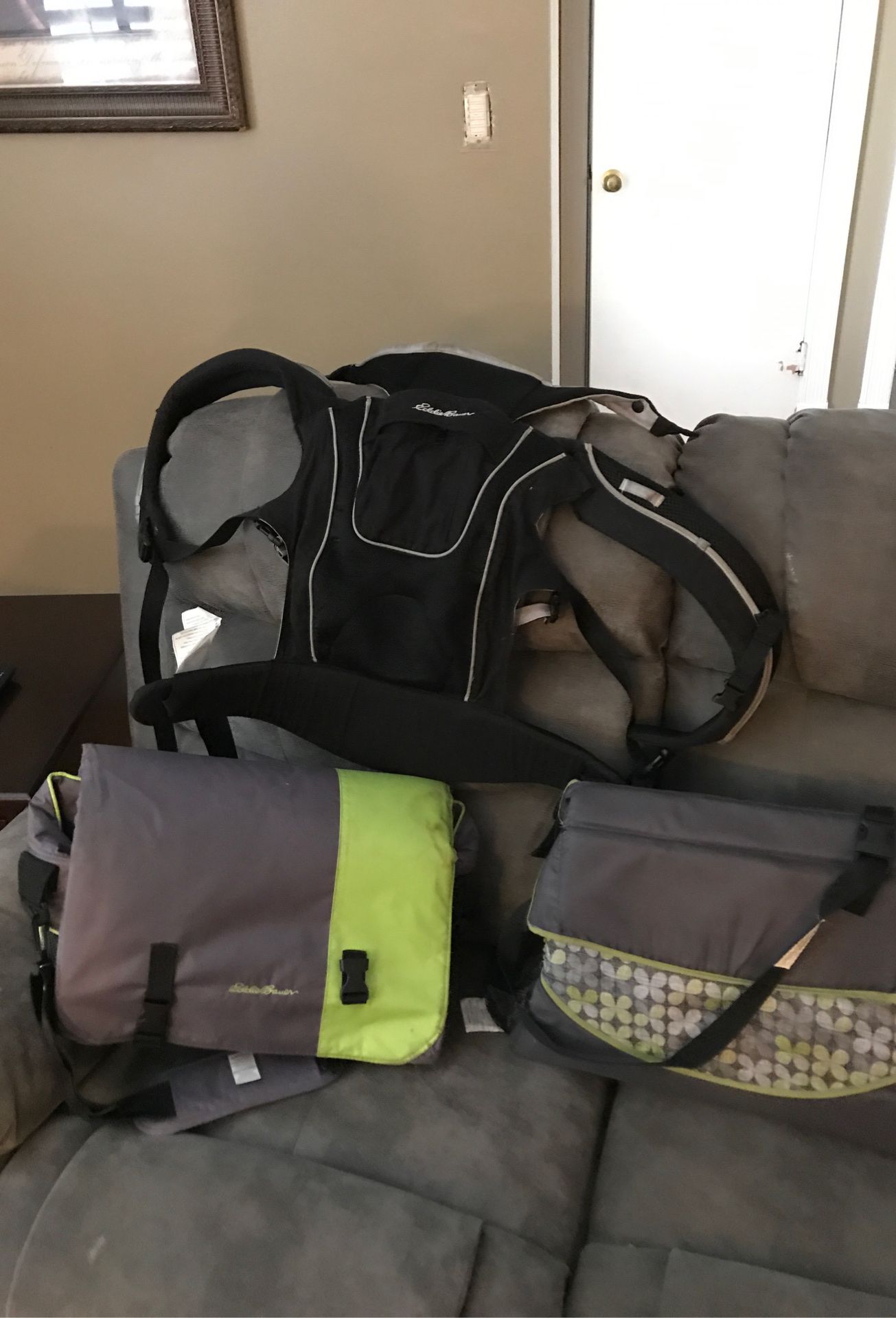 Eddie Bauer Baby carrier / changing tables