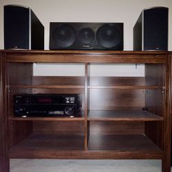 Home Theater System ( Receiver, Center, Right And Left Front Speakers)
