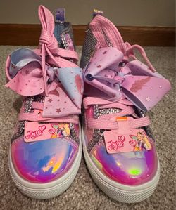 Brand New JoJo Siwa Mermaid Scales High-Top Sneakers - Girls Size 3