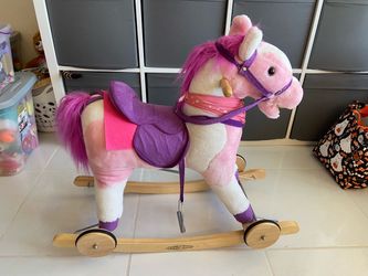 Rockin' Rider Apple 2-in-1 Horse , Pink, Large